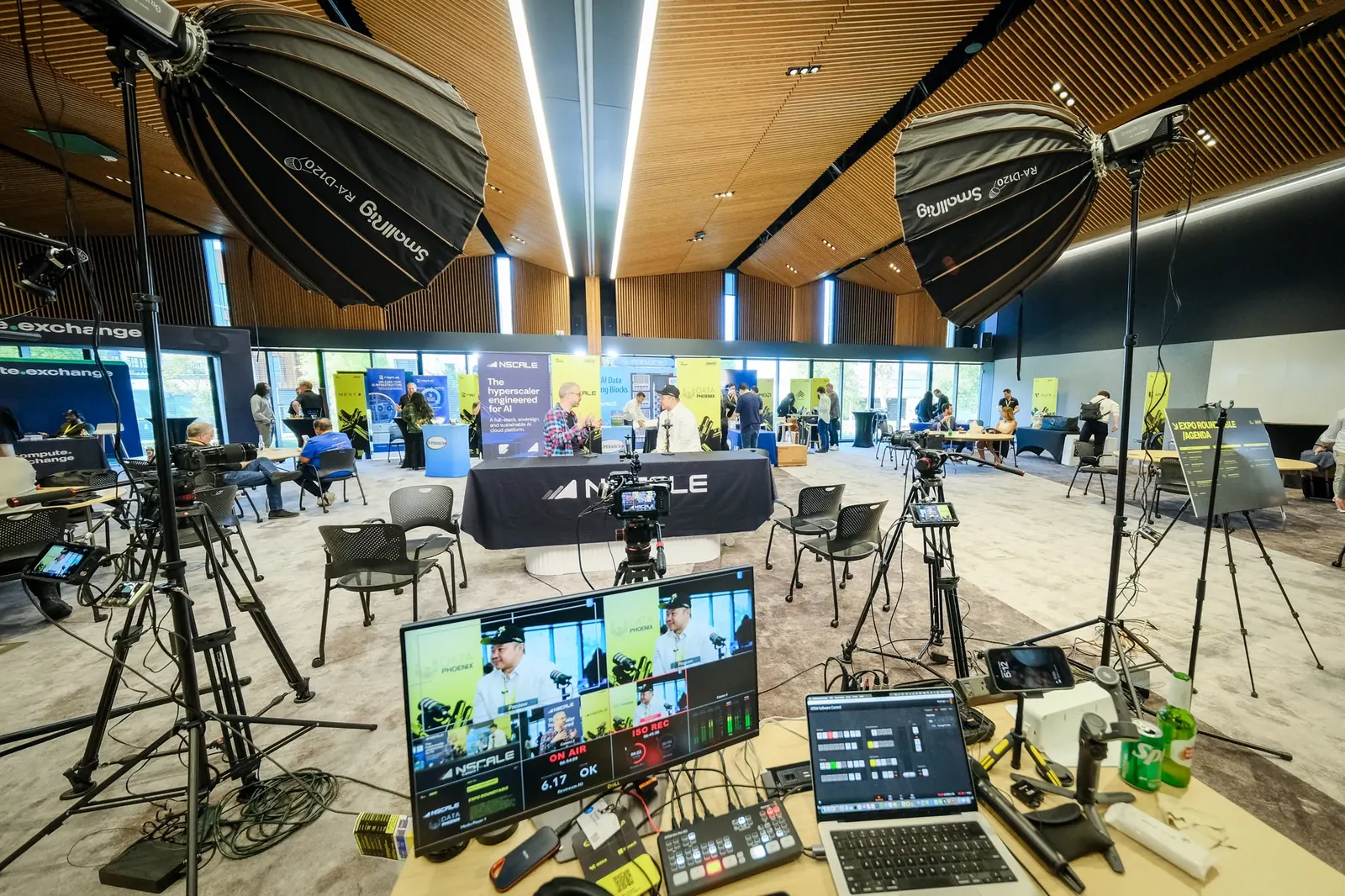On-site interview studio